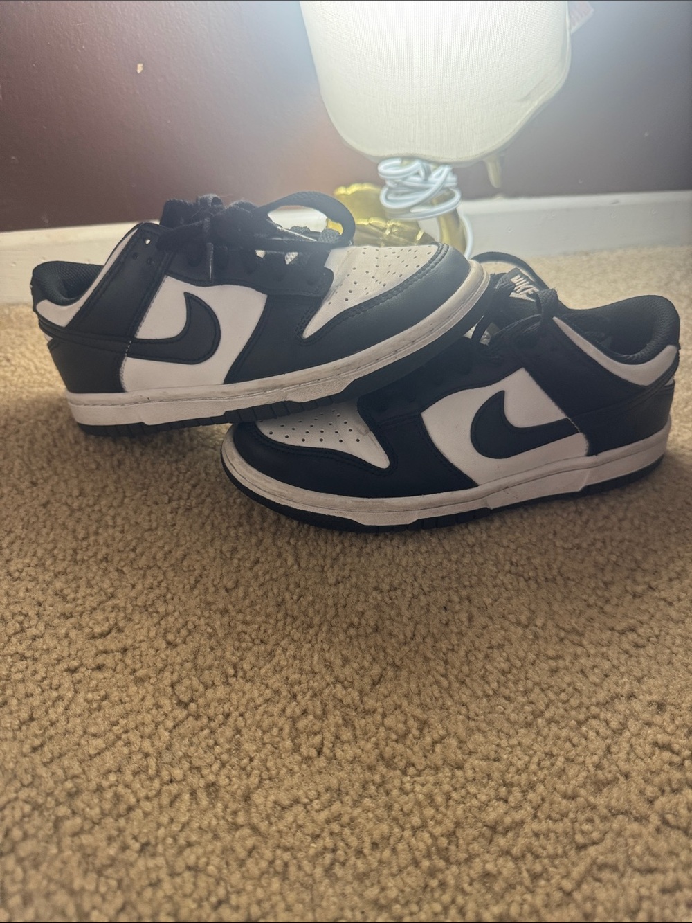 Nike Kids Black and White Low-Top Sneakers